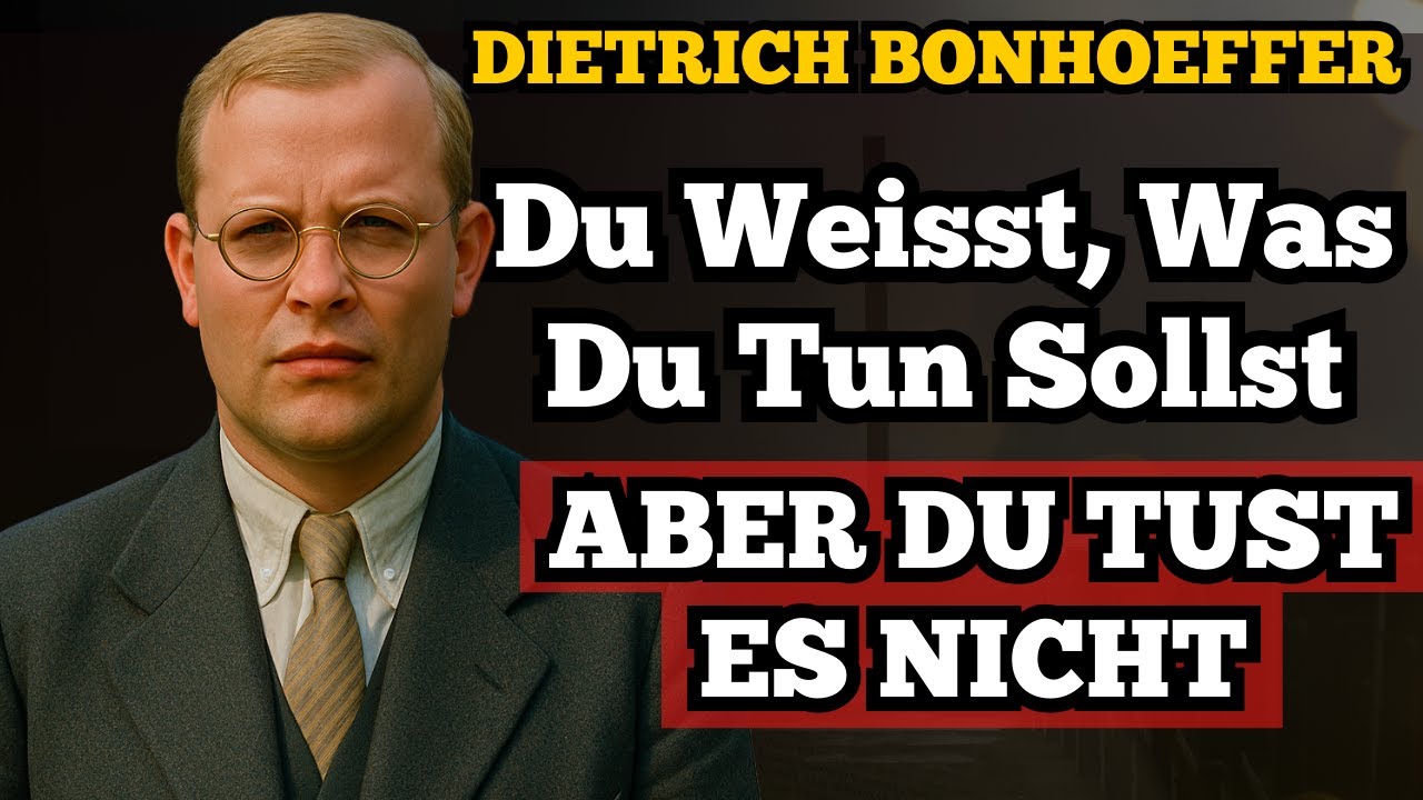 Warum viele Christen sich nie verändern — obwohl sie die Wahrheit hören | Bonhoeffer