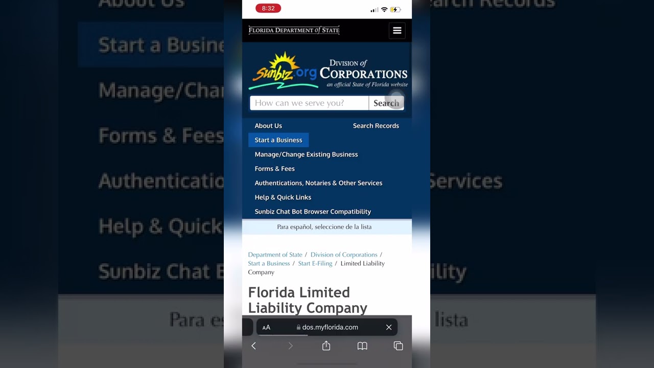 How To File For An LLC in FLORIDA made EASY! #shorts