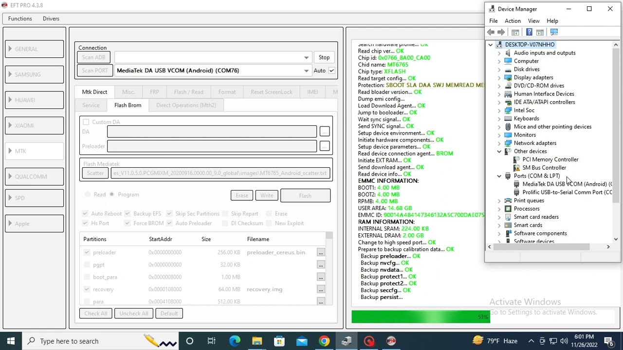 How To Flash Redmi Phone Mtk Cpu With Eft Dongle