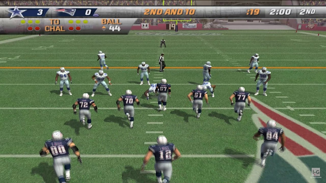 Madden NFL 08 - New England Patriots vs Dallas Cowboys (4K60fps)