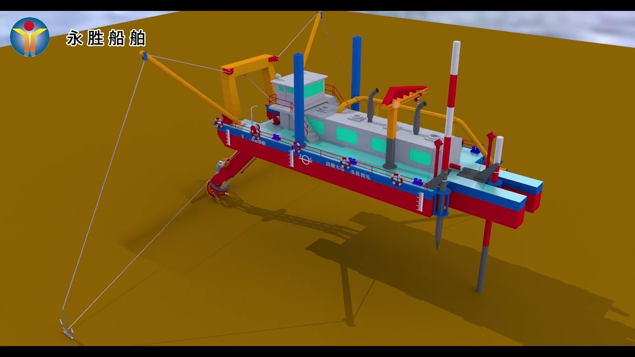 Assembly and manufacture for 7000 m3h cutter suction dredger in workshop