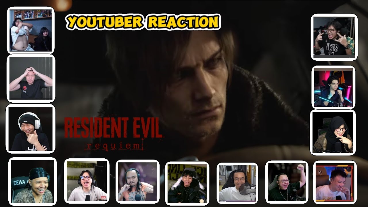 REAKSI MELIHAT MANUSIA TAMPAN LEON KEMBALI ( REACTION YOUTUBERS & STREAMER INDONESIA DI RE REQUIREM)