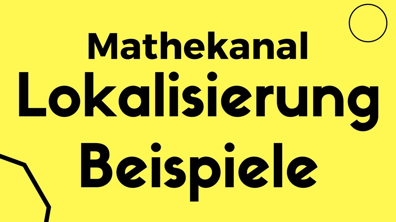 Kommutative Algebra Lokalisierung Beispiele Mathekanal | THESUBNASH - Jeden Tag ein neues Mathevideo