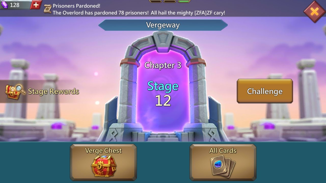 Lords mobile Vergeway chapter 3 stage 12