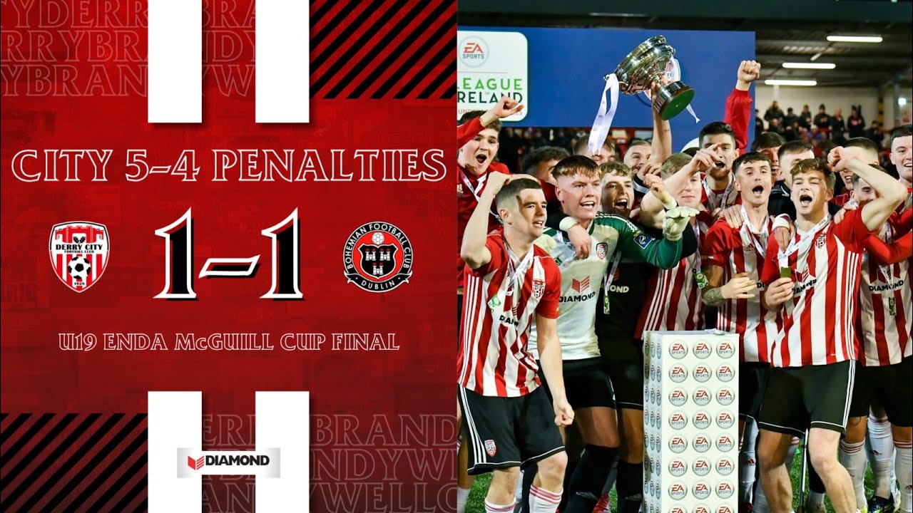 Enda McGuill U19 Cup Final 2021 - Derry City 1-1 (5-4p) Bohemians - 27/10/2021
