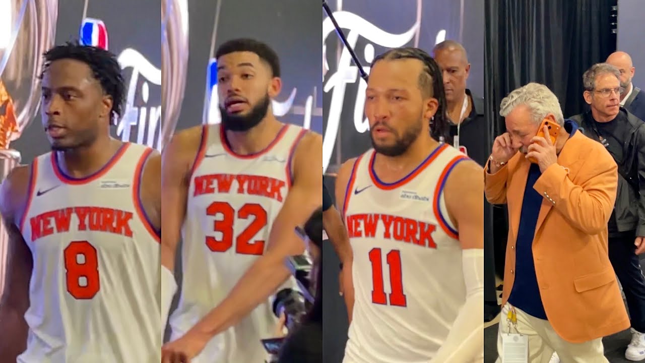 Jalen Brunson, Karl-Anthony Towns, Knicks Immediately After NBA Finals Game 1 Win Vs. Spurs