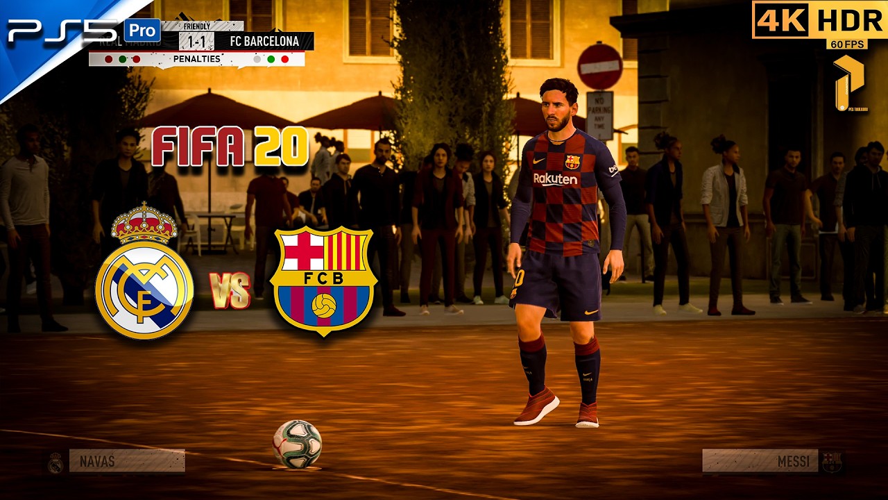FIFA 20 | PS5 4K HDR⚽ EL CLÁSICO 5v5 VOLTA STREET MATCH👑 Real Madrid  vs Barcelona #ps5 #fifa20 #4k