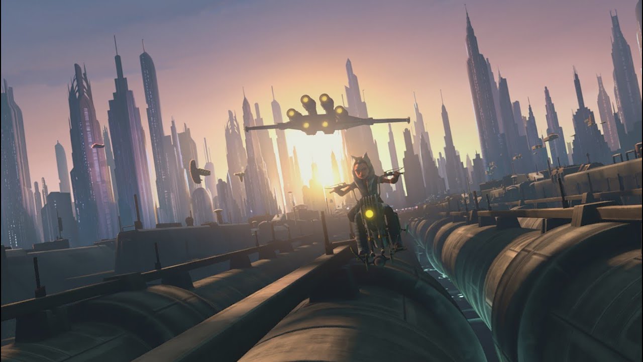 Star Wars: The Clone Wars - Coruscant Establishing Shots SUPERCUT