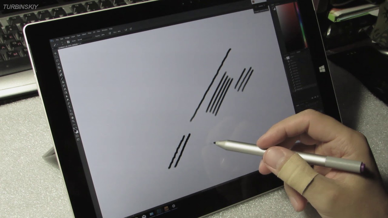 Surface Pro 3 обзор для художников в 2017. Помогает ли Lazy Nezumi в N-Trig ?