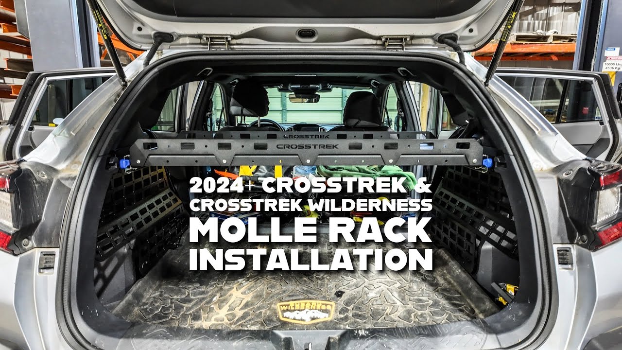 2024+ Subaru Crosstrek and Crosstrek Wilderness Molle Rack and Slider Shelf Install