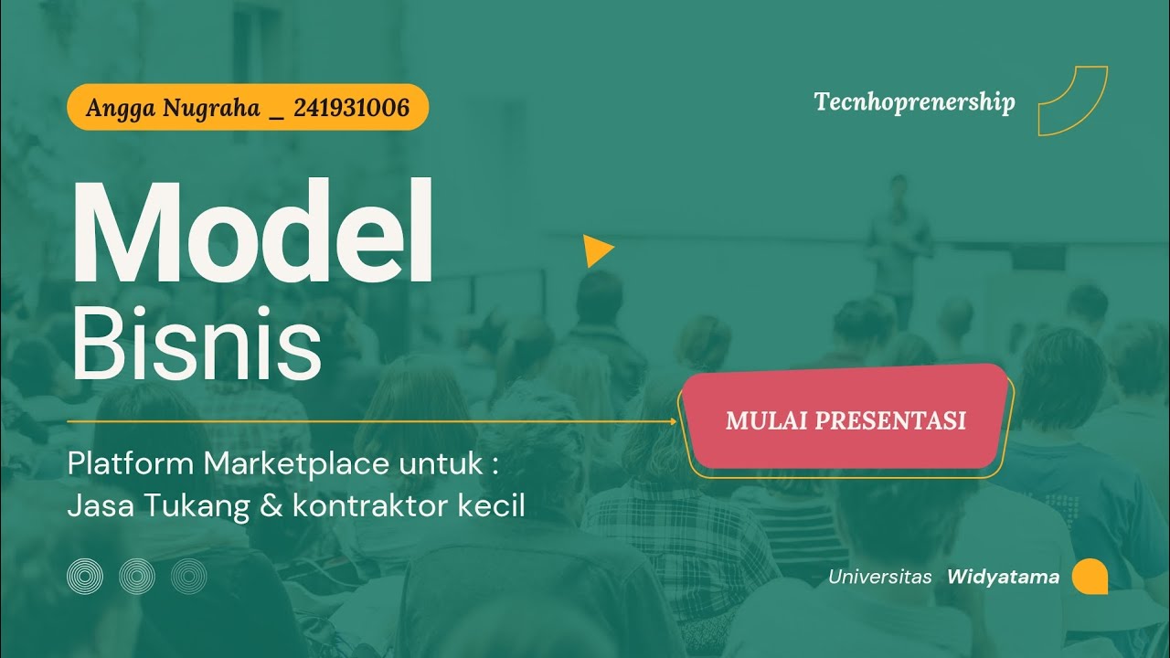 Tugas Besar Technopreneurship:  Platform Marketplace Jasa tukang &  kontraktor Kecil (Teknik Sipil)