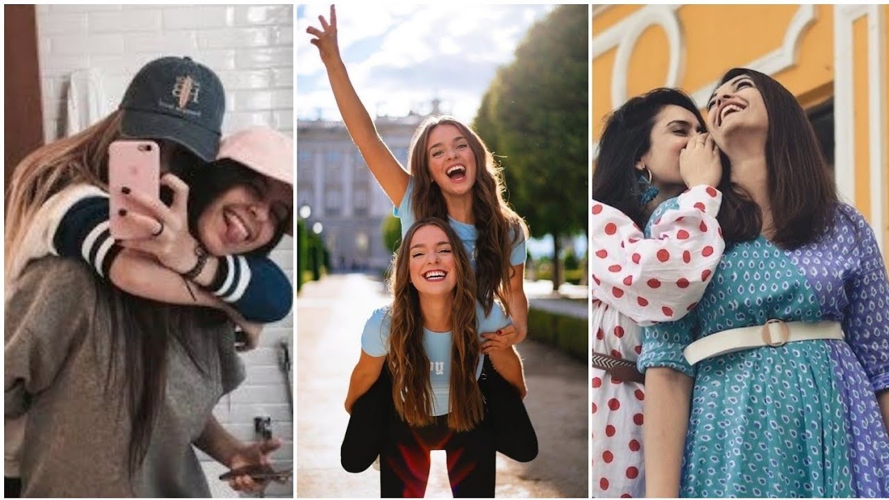 Photo Poses For Girls With Her  Best Friend Or Sister ||