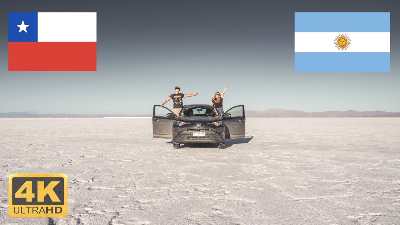 drive from SALINAS GRANDES to SAN PEDRO DE ATACAMA over the JAMA PASS - ARGENTINIA to CHILE [4K]