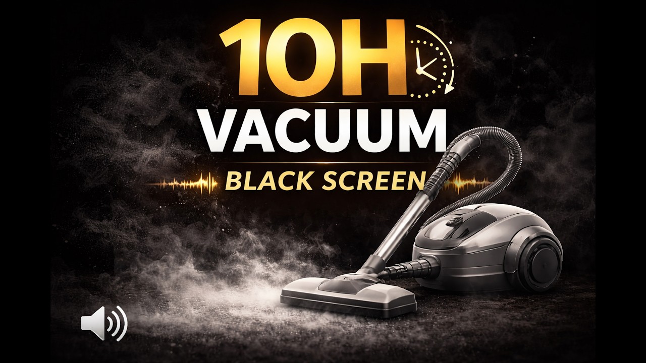 Vacuum Cleaner Sound (10 Hours) – Black Screen | Deep Sleep & White Noise