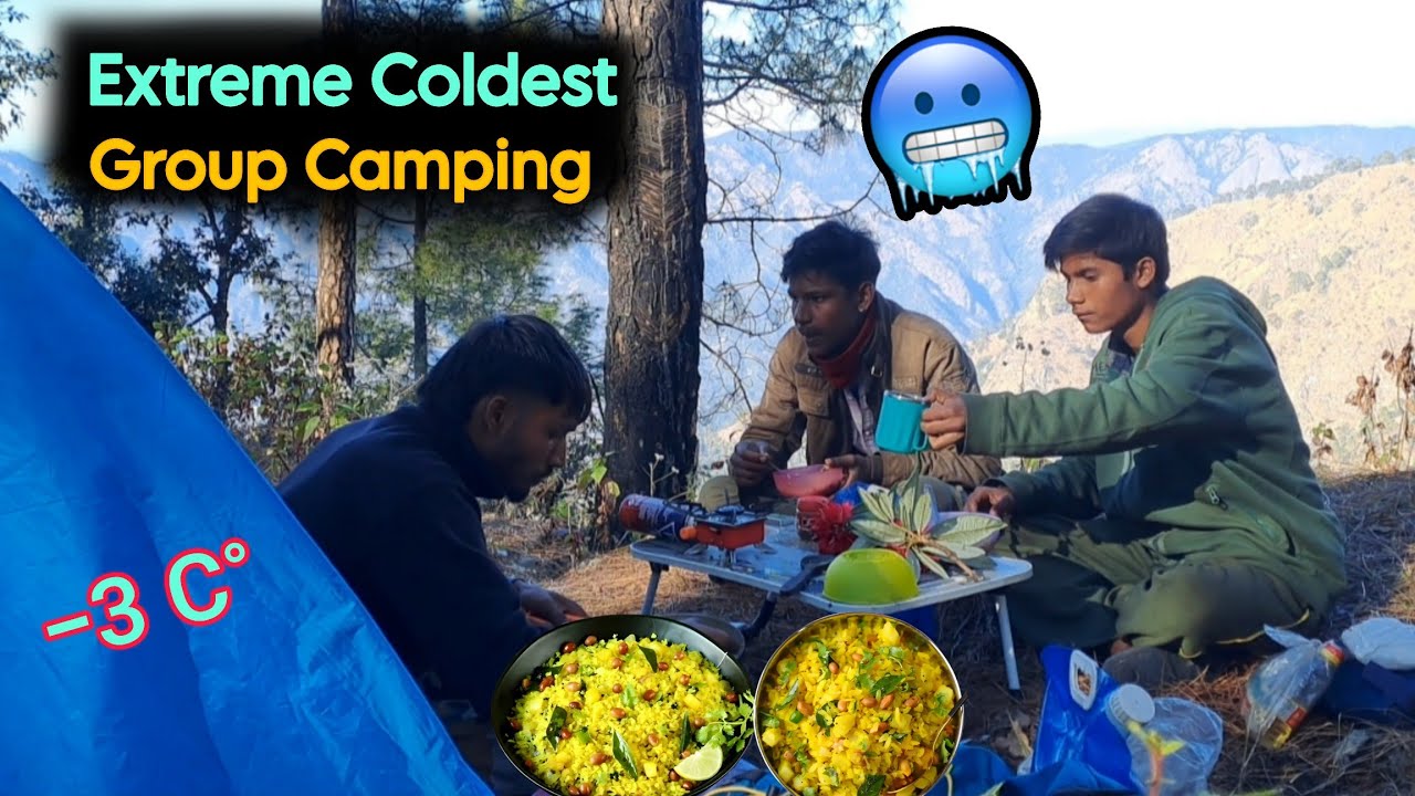 Coldest 🥶⚡️Group Camping in India | उत्तराखंड के जंगलों मैं 😳 | Camping In India | Group Camping |