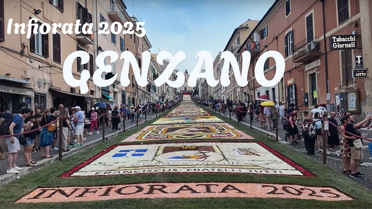 INFIORATA 247 DI GENZANO DI ROMA// 22 GIUGNO 2025 // 4K-Walking Tour