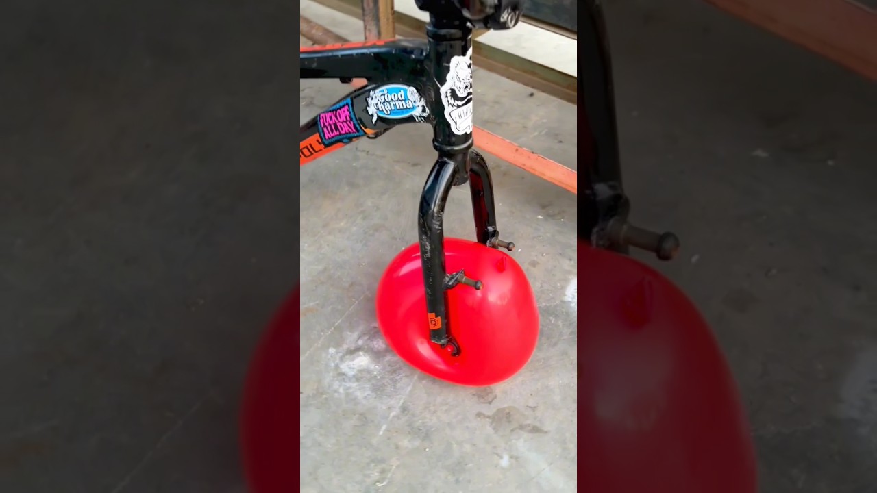 Eksperimen!! Modifikasi Sepeda Roda Ban Balon 🎈