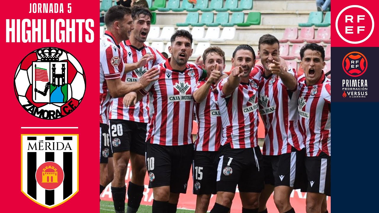 Resumen #PrimeraFederaci&oacute;n | Zamora CF 3-0 AD M&eacute;rida | Jornada 5 | Temporada 2025/26