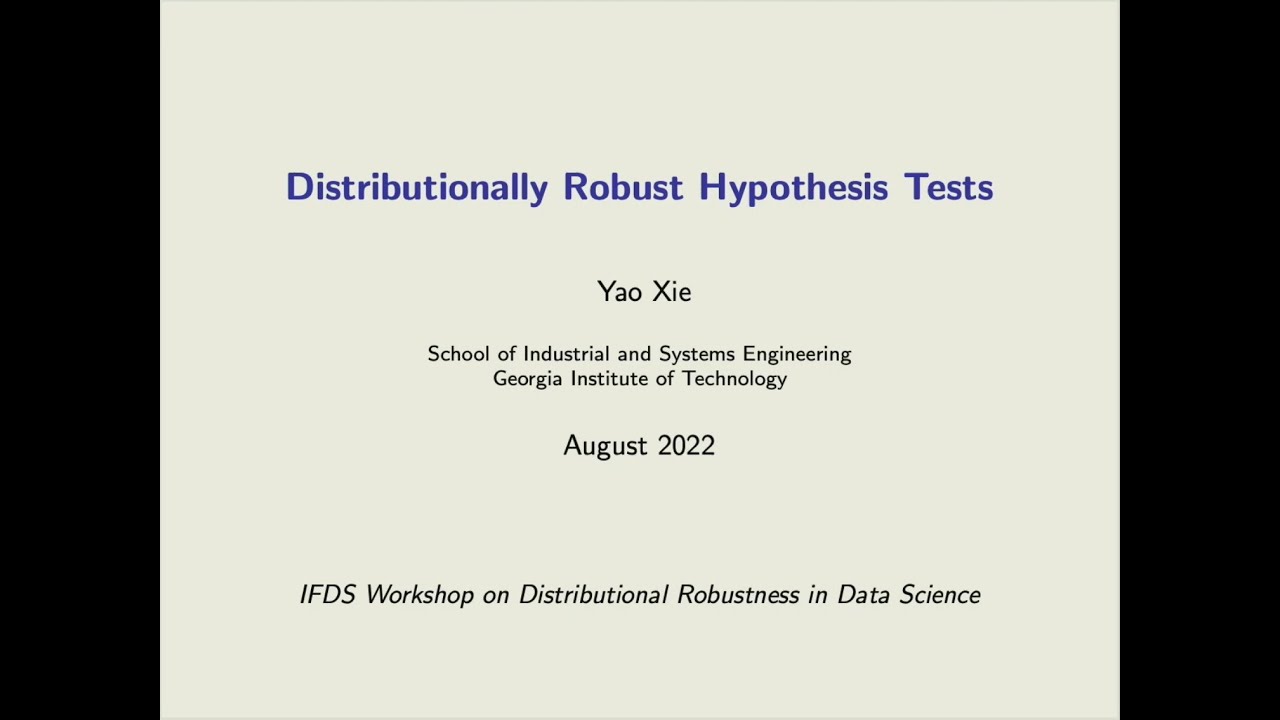 IFDS 2022, Yao Xie (Georgia Tech)