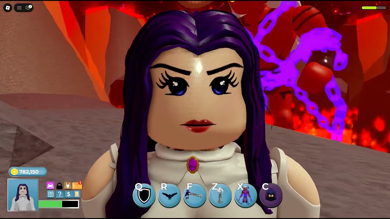 raven gameplay(roblox heroes online world)