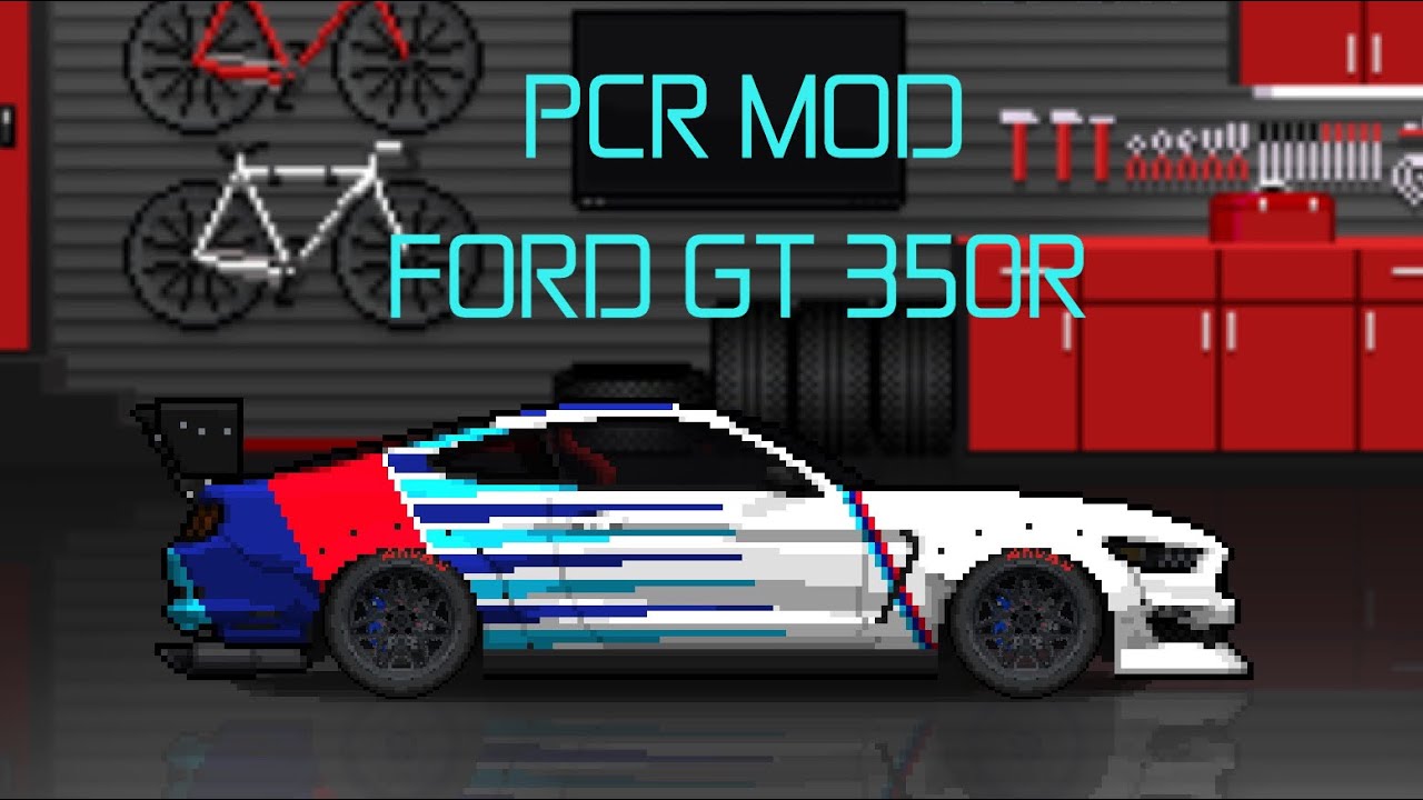 PIXEL CAR RACER MOD | FORD MUSTANG GT 350R BUILD | 14200+HP | 290+MPH