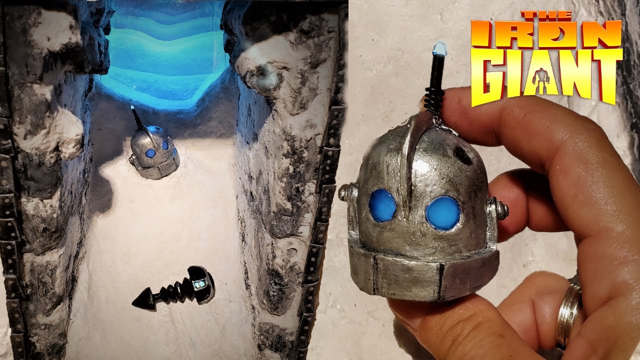 How I Made an INFINITY MIRROR Book Nook/ Diorama The Iron Giant /Snow Effect