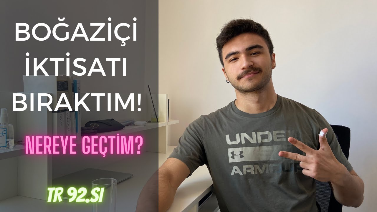 BOĞAZİÇİ EKONOMİYİ BIRAKTIM!