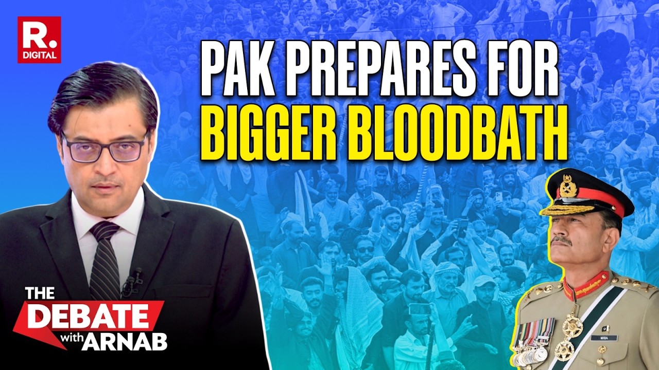 Debate With Arnab: Munir&rsquo;s Army Prepares For Bigger Bloodbath In PoK