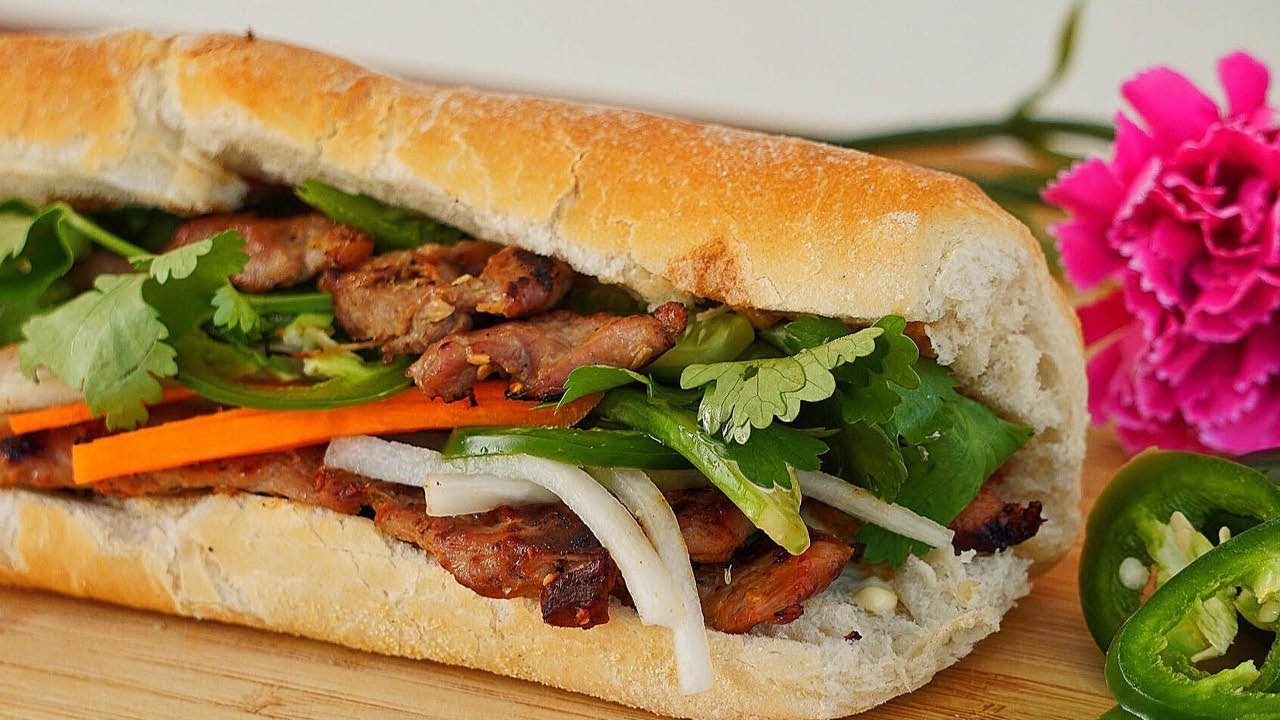 TRADITIONAL Vietnamese Grilled Pork Sandwich (Bánh Mì Thịt Nướng) Recipe