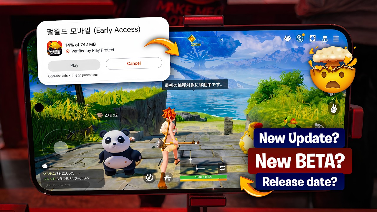 Finally Palworld Mobile CBT Here | Azur Promilia Gameplay | Open World Survival Game Like Palworld