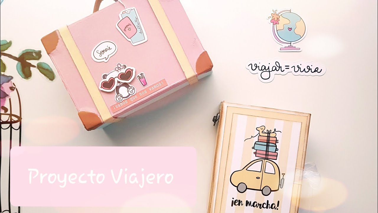 DIY viajero. Maleta + mini álbum. Os traigo... ¡La encuadernación más sencilla del mundo! 😉