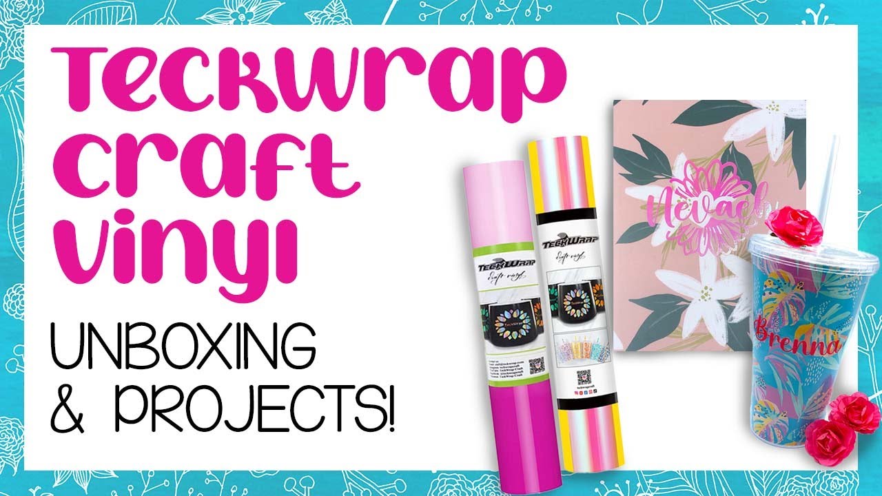 Teckwrap Craft Vinyl Unboxing and Vinyl Tutorials!