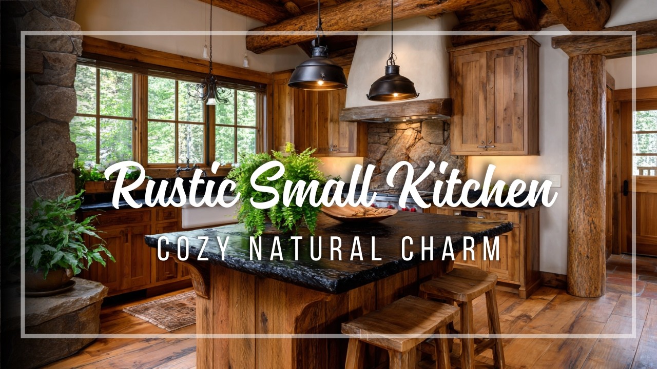 Rustic Small Kitchen Makeovers 🪵 Natural Textures Paired with Subtle, Refined Beauty