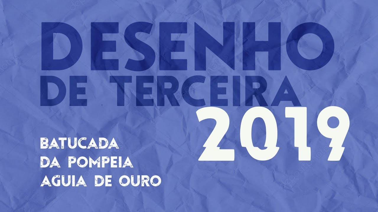 Desenho de Terceira - Águia de Ouro - Carnaval 2019 - Batucada da Pompeia
