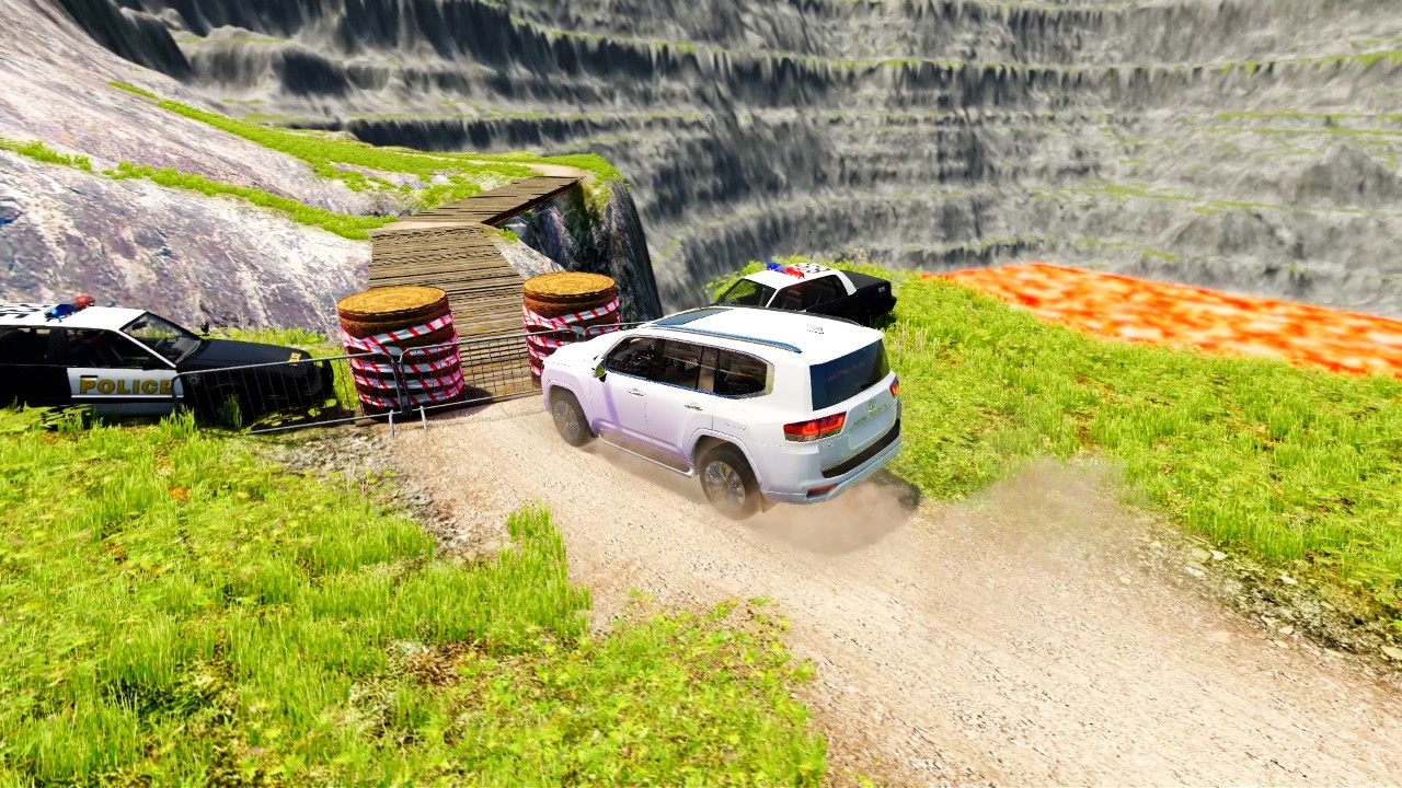 Cars vs Giant Lava Pit – BeamNG.drive 01 #beamng #shorts #beamngdrive #car #usa #viral #india