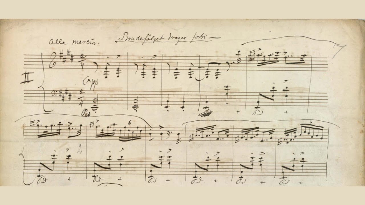 Grieg plays Grieg: Bridal Procession, Op. 19/2 (1869-1871)