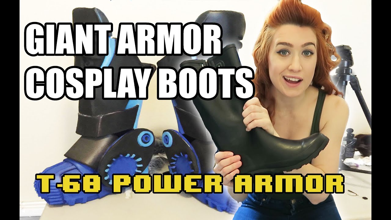 How to Make  Giant Armor Boots for Cosplay [Building T-60 Power Armor]