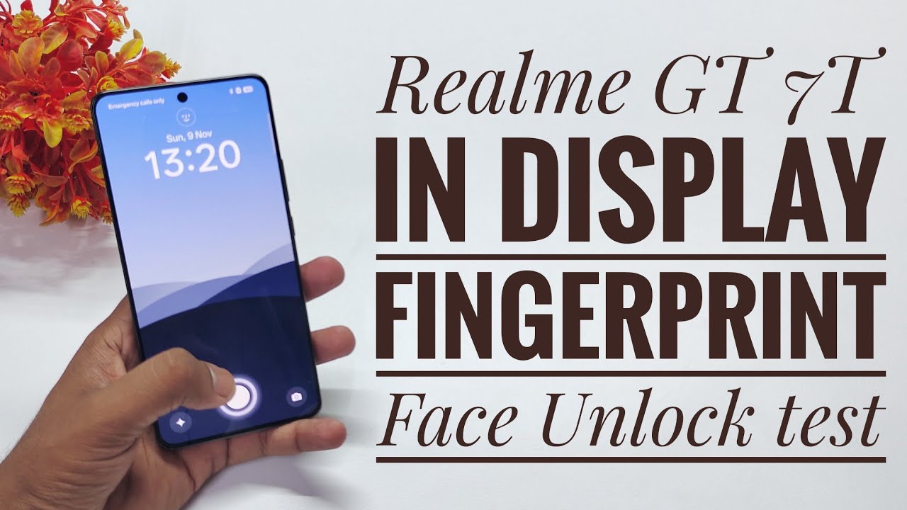 realme GT 7T in-display Fingerprint & FaceUnlock Test | realme GT 7t Lock Settings 🔥🔥🔥
