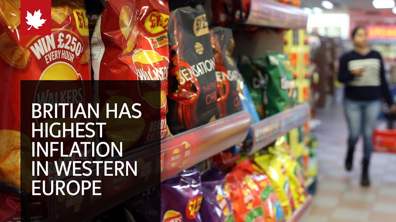 Britain has western Europe's highest inflation rate at 10.1%
