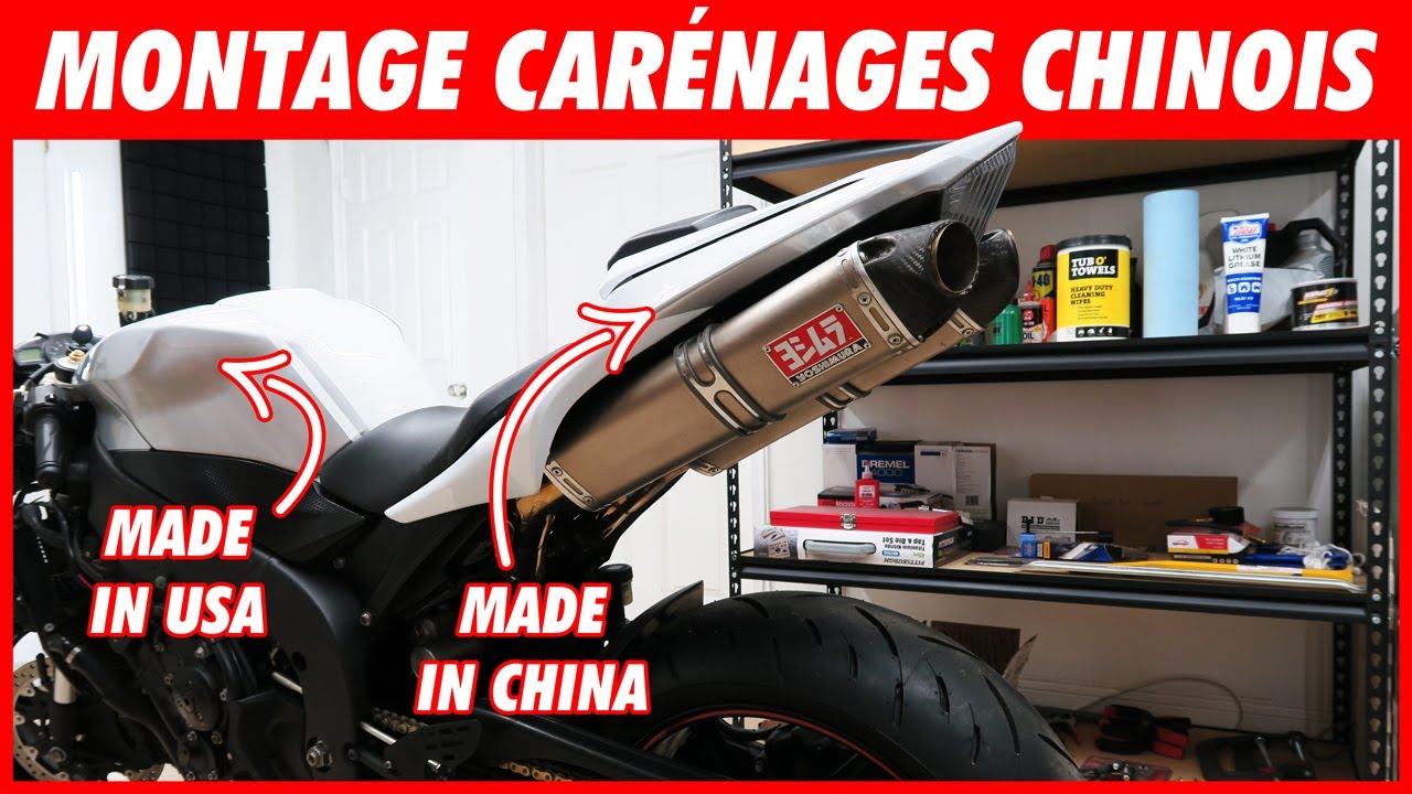 Kit Carénages Chinois PAS CHER sur Yamaha R1 Accidentée = PERFECTION !