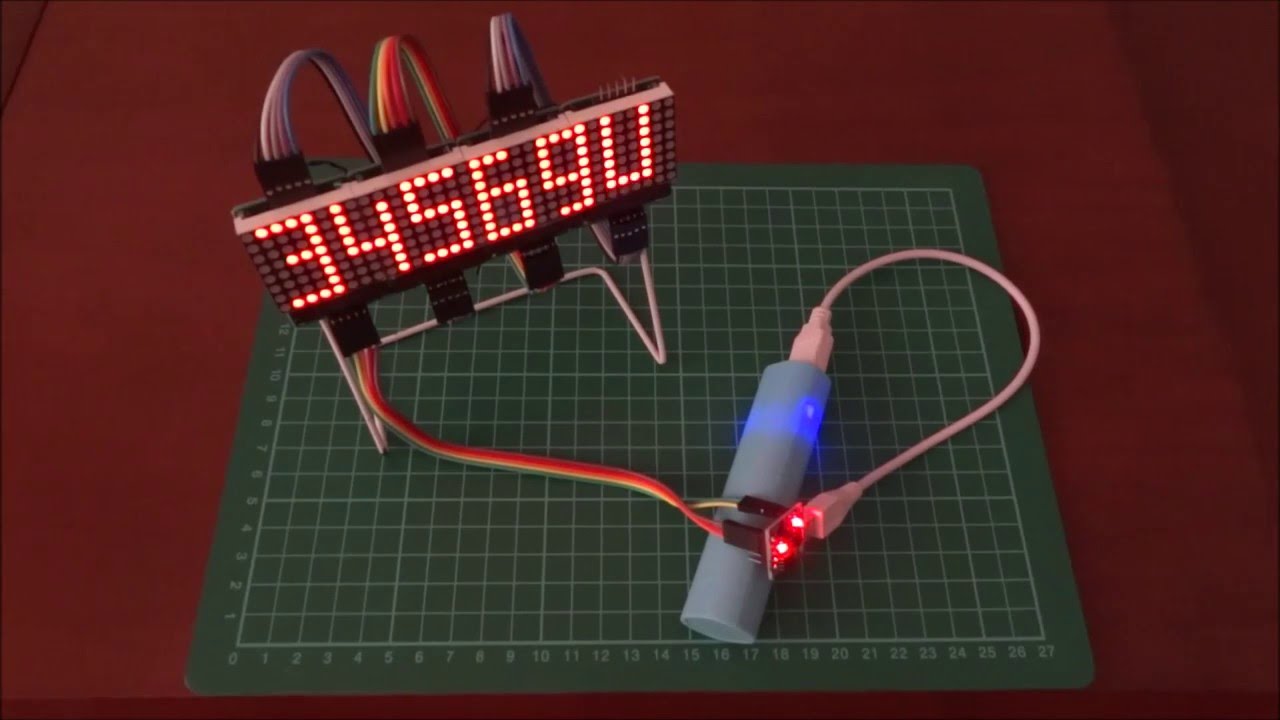 Digispark ATTINY85 - cheapest LED Matrix controller