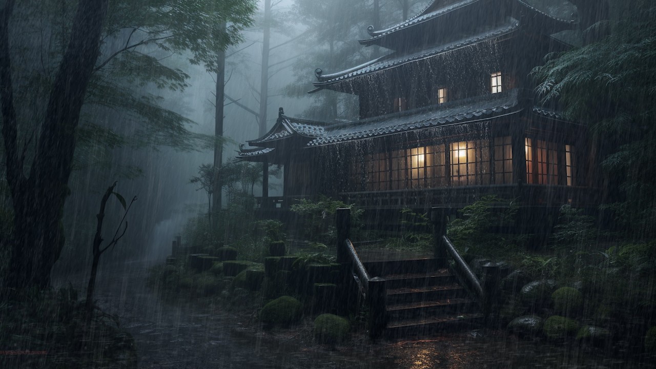 Heavy Rain Sounds for Deep Sleep | Relax Your Mind and Fall Asleep in Just 5 Minutes