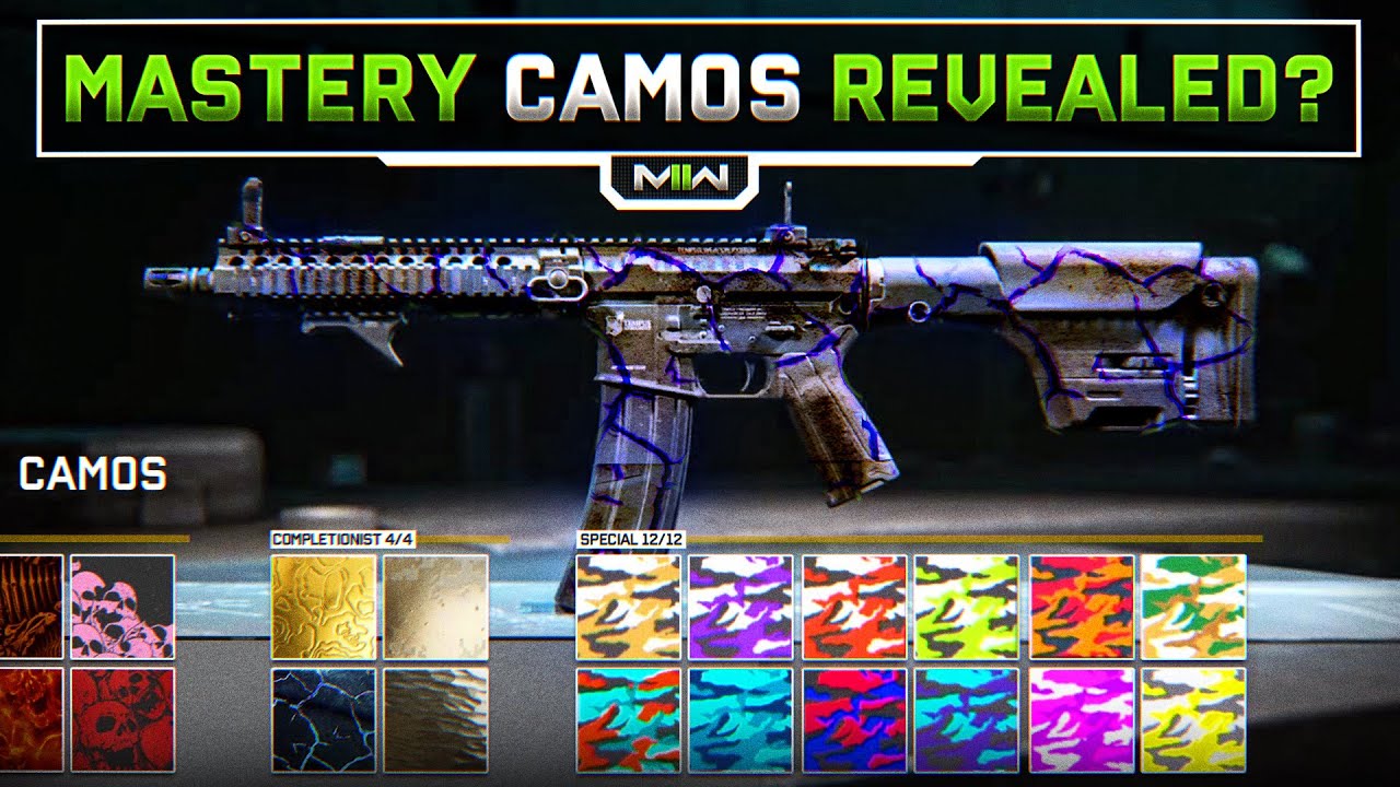 NEW Modern Warfare 2 Mastery Camos Revealed...
