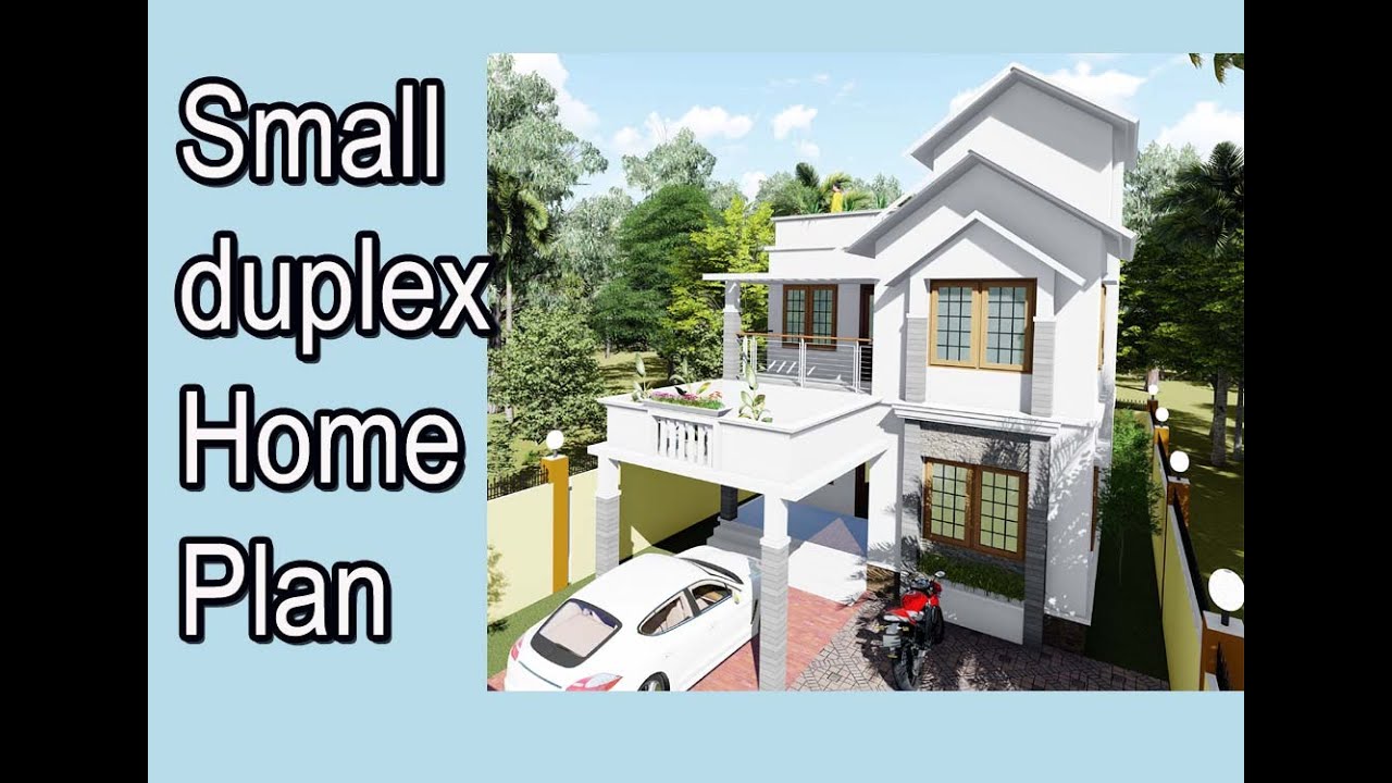 Low Budget Duplex Home plan 900 sqft | Plan design Elevation 3d | Building Animation