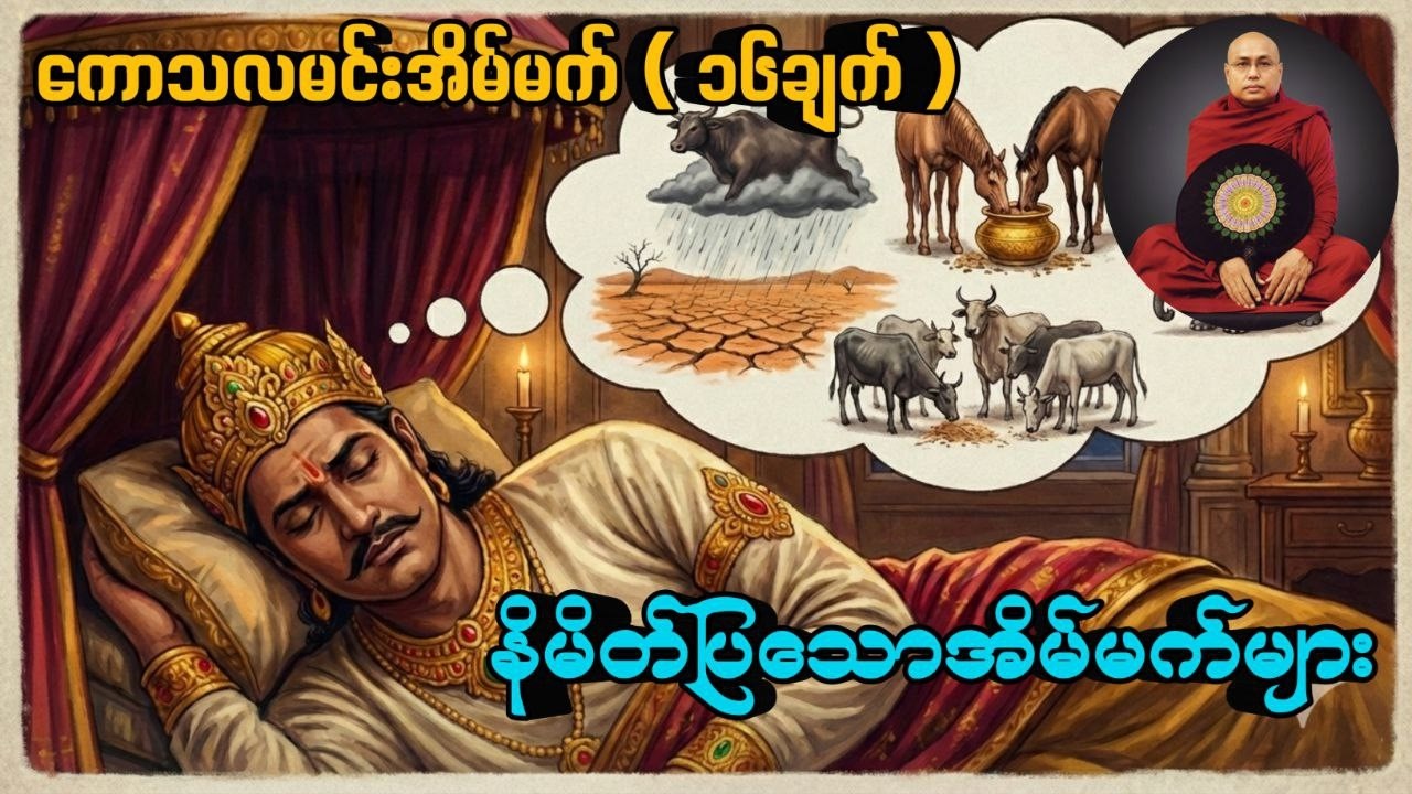 မဟာပိသုနဇာတ် (ကောသလအိမ်မက် ၁၆ချက်) #ပဲခူးဆရာတော် #ချမ်းမြေ့ရိပ်မြိုင်ဆရာတော်