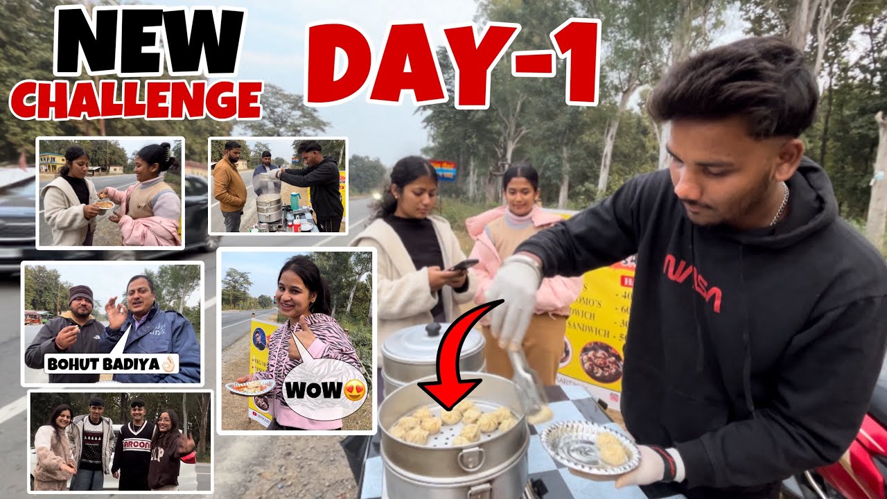 1/50Day Momo & Sandwich Selling Challenge😱