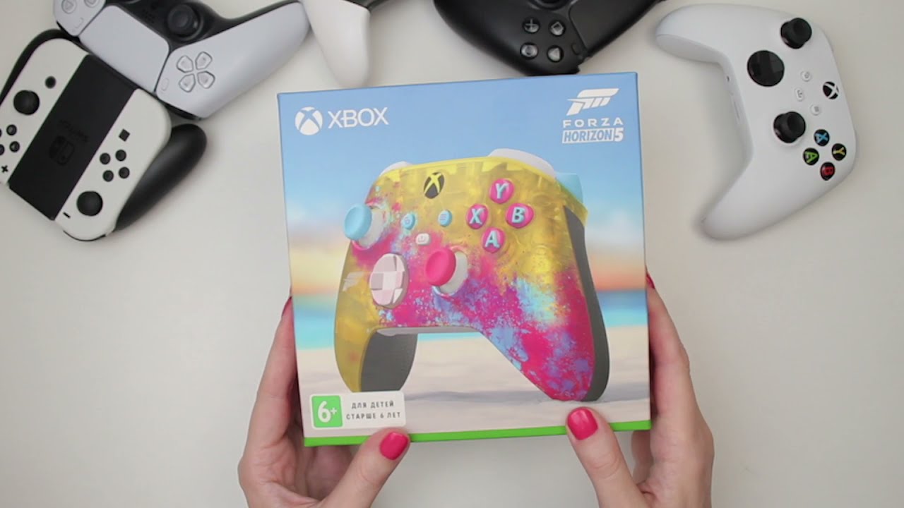 Геймпад Xbox Forza Horizon 5 Limited Edition. Распаковка