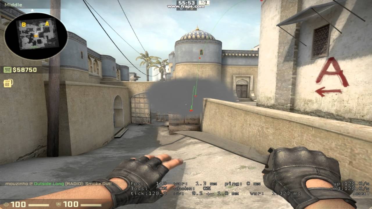 [CS:GO] Nade tutorial: 4 ways to smoke Xbox [3 T, 1 CT]