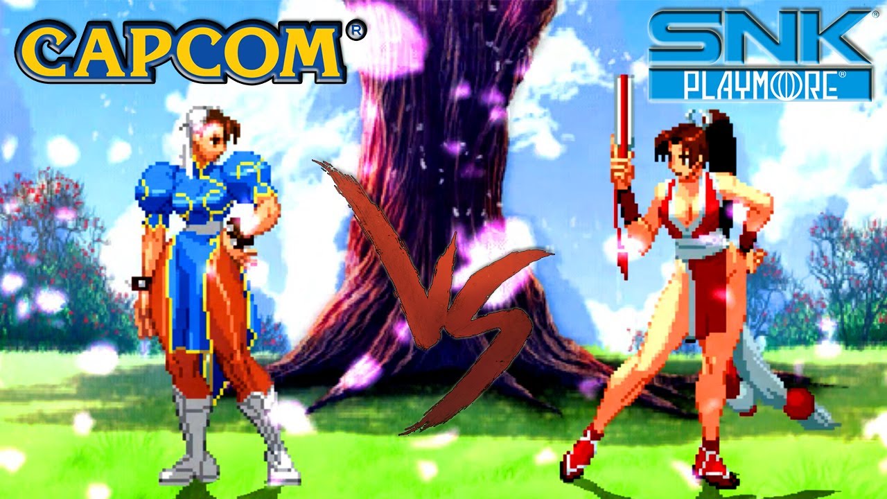 Chun-Li Vs Mai Shiranui Charming Friendly Fight - Capcom Vs Snk Mugen [CVS3/PotS Style]
