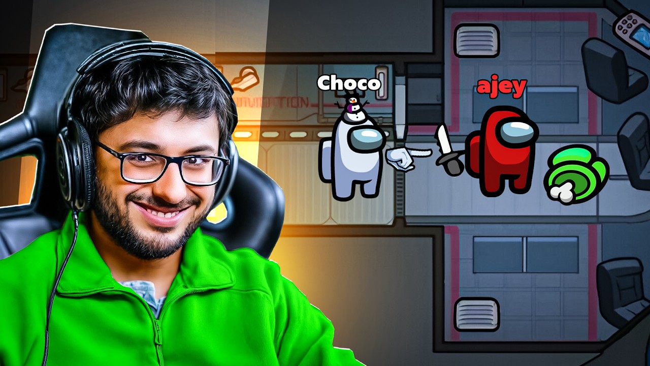 99+ IQ CARRYMINATI Among Us Gameplay !